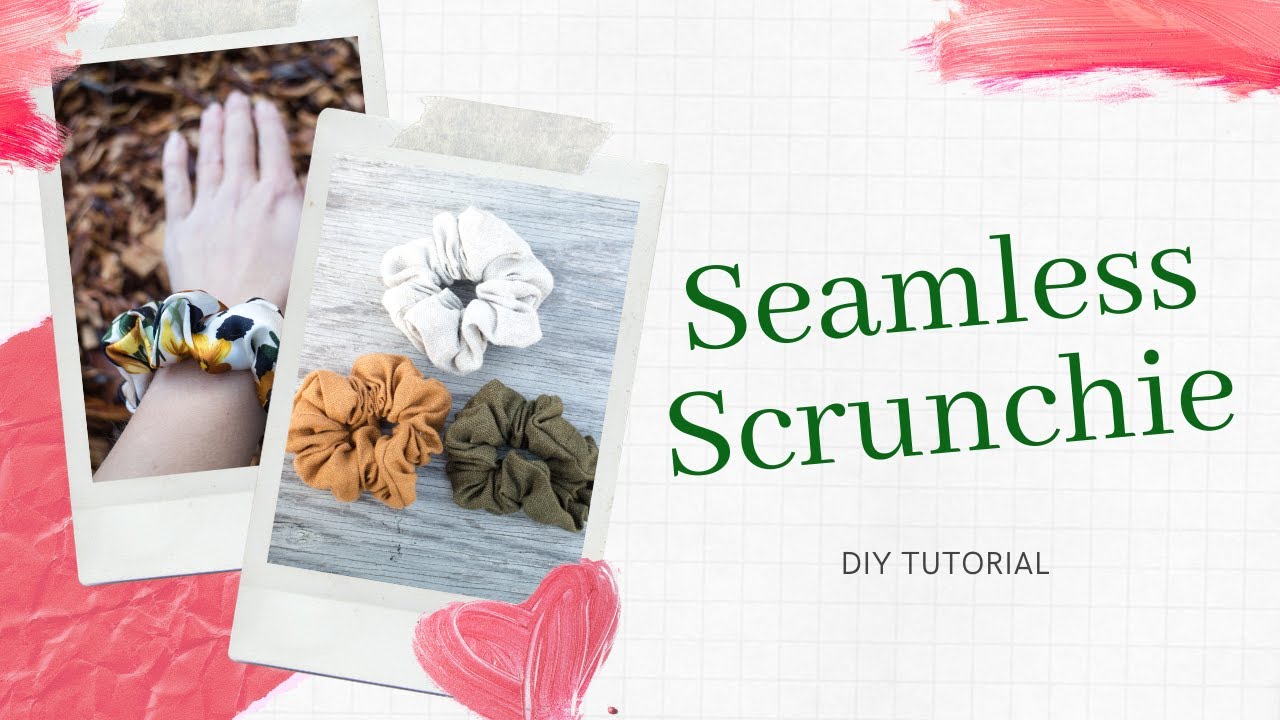 Tutorial Scrunchie Seamless Sewing - YouTube