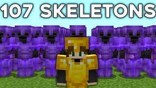 107 Netherite Wither Skeletons VS Minecraft SMP | Scripted Video