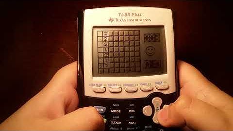 Playing MineSweeper on a TI-84 calculator