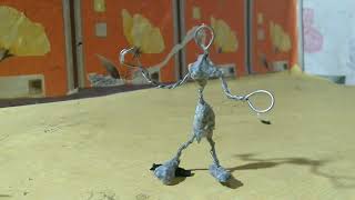the wire man scared from electric tape