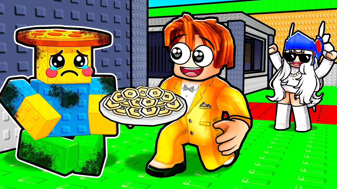 Baby Noobini was ADOPTED by TRILLIONAIRES in Steal a Brainrot