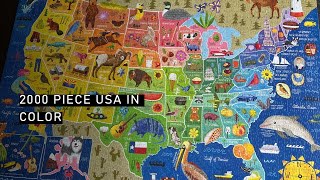 2000 Piece USA in Color Jigsaw Puzzle- Fastest time yet! screenshot 3
