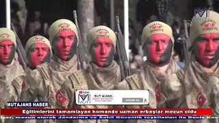 Eğitimlerini Tamamlayan Komando Uzman Erbaşlar Mezun Oldu