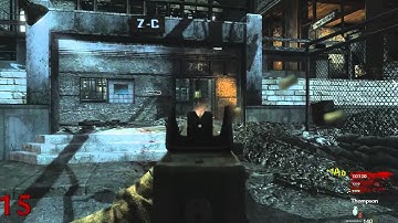 CoDWaW Nazi zombies Der Riese Map No,Cheats.20 Round 3 players Part 11