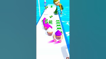 Cupcake 🍨 Stack Cakes Game #short #shorts #viralshort