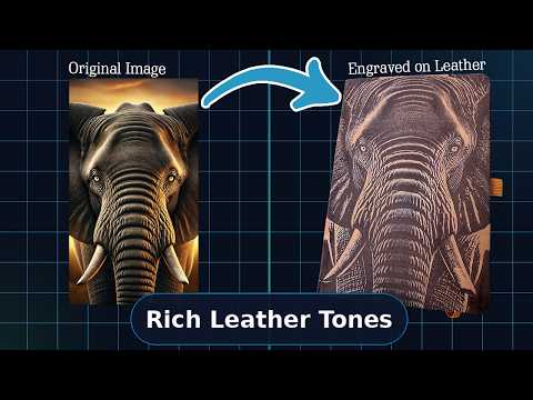 Leather Book Laser Engraving - Full Workflow with ImagR Workflow Store