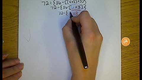 Order of Operations Brackets and Braces