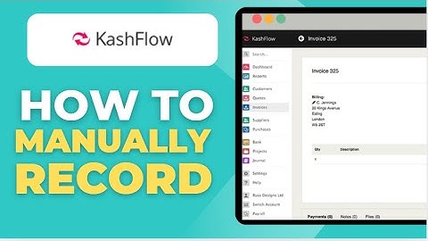 How To Record Bank Transactions On Kashflow Manually