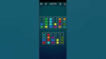 Colour Ball sorting Puzzle Game 2023. Game Level  113