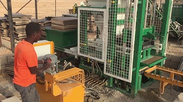 Conmach BlockKing-09MS Block and Interlock Making Machine during Curbstone Production