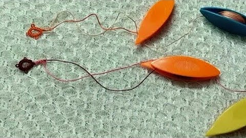 How to Hide Thread Ends using Ordinary & Square knot Methods. Shuttle Tatting, Video #44