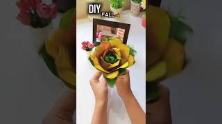 DIY floral Fall Halloween decor 🍂#diy #craft #art  #artshorts  #decoration #halloween #fallguys