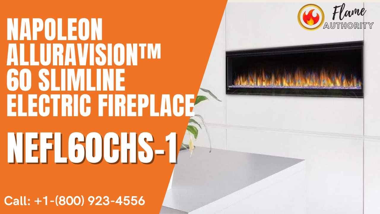Napoleon Alluravision™ 60 Slimline Electric Fireplace NEFL60CHS-1