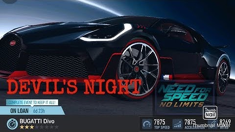 Need For Speed No Limit. special event "DEVIL