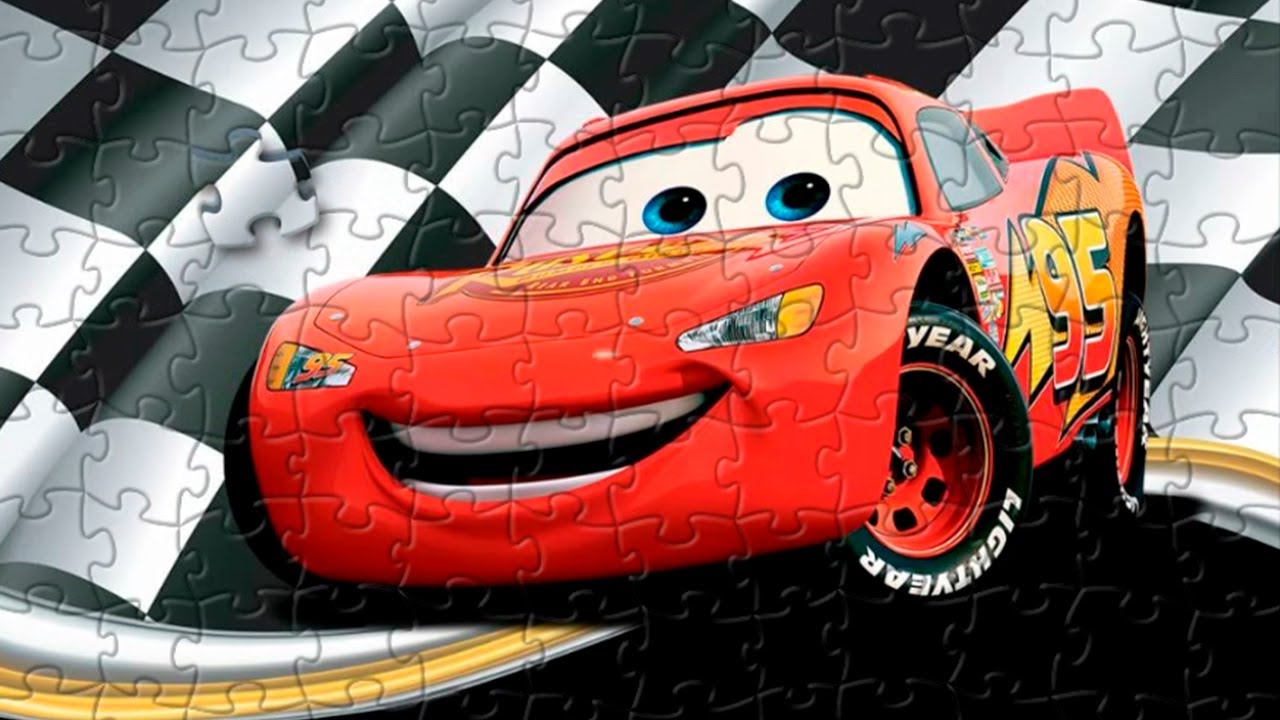 Disney carros stills relâmpago mcqueen racing 300 500 1000 peças  quebra-cabeça de papel jigsaw para