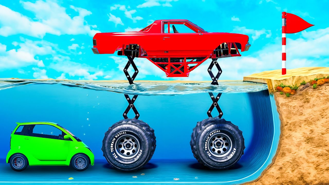 welches AUTO schafft es durch TIEFE WASSER in GTA 5!