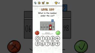 Brain challenge level 239 What is the number under the car, Solution Walkthrough