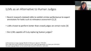 Using Large Language Models for Evaluation: Opportunities and Limitations