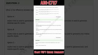 Practice Test - Adobe Commerce Front End Developer Expert (NEW) AD0-E727 Exam Questions