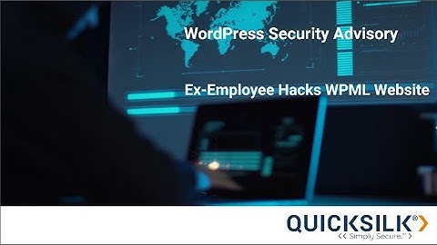 WordPress Security Advisory - WPML Website Hack