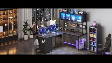 SEDETA 62 Inch L Shaped Gaming Desk Computer Desk