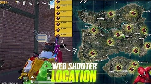Spider Man Web Shooter All Location BGMI //Web Shooter All Location Spider Man Mode  BGMI) 1.8