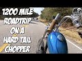 1200 miles on a old school hardtail chopper  barber vintage 2019