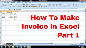 How To Make an Invoice With Excel - Part 1 - Make Invoices With Excel - FAST!