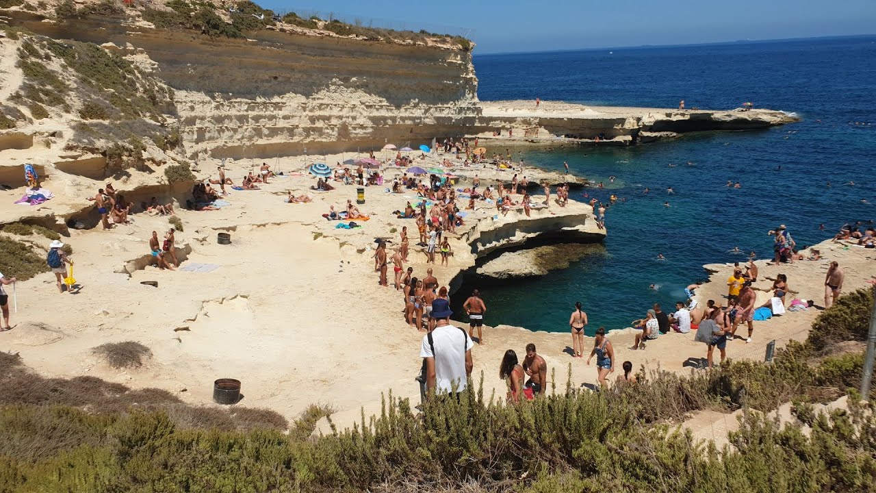 St  Peter's Pool, Beach in Marsaxlokk, Malta 🇲🇹 