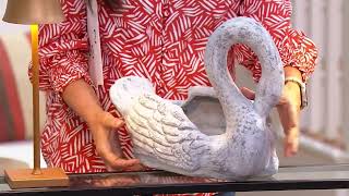 Cozy Cottage by Liz Marie 15.75" Swan Planter on QVC