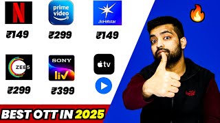 Top 5 Best OTT Platforms In India - 2025 ⚡️ Netflix Vs Prime Vs Jio Hotstar, Liv, Zee5 - New Plans