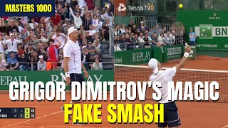 Grigor Dimitrov Amazing Point vs Holger Rune : fake smash and delicious slices | Monte-Carlo 2024