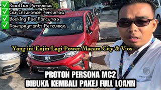 PROTON PRRSONA MC2 SPEC EXECUTIVE MERAH RUBY RED DIBUKA KEMBALI PAKEJ FULL LOANN