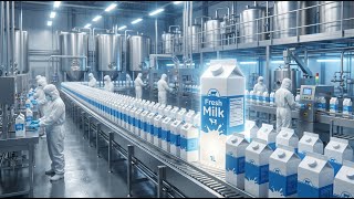 How Fresh Milk Is Made Inside The Factory From Farm To Bottle