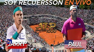 Nicolás Jarry vs Tommy Paul: Reaccionando en vivo ATP Masters 1000 de Roma