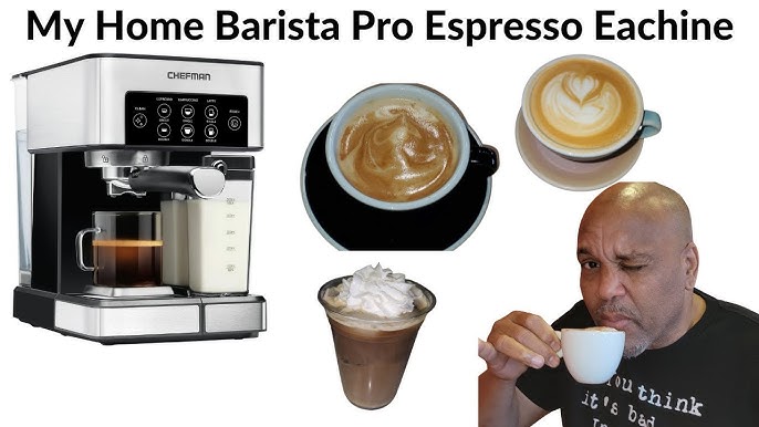 Barista Pro Plus Espresso Machine (Silver) – Chefman