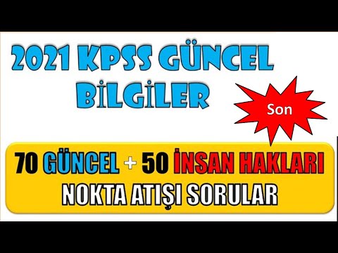 2021 KPSS GÜNCEL+İNSAN HAKLARI  130 SORU ÇÖZÜMÜ 🔴CANLI YAYIN