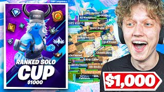 I Hosted a $1000 RANKED SOLO Tournament In Fortnite! (drama)