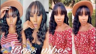 It's Giving Boss Babe Vibes!! BEAUTIFUL 4x4 Closure Wig with Bangs | Hot Beauty Hair