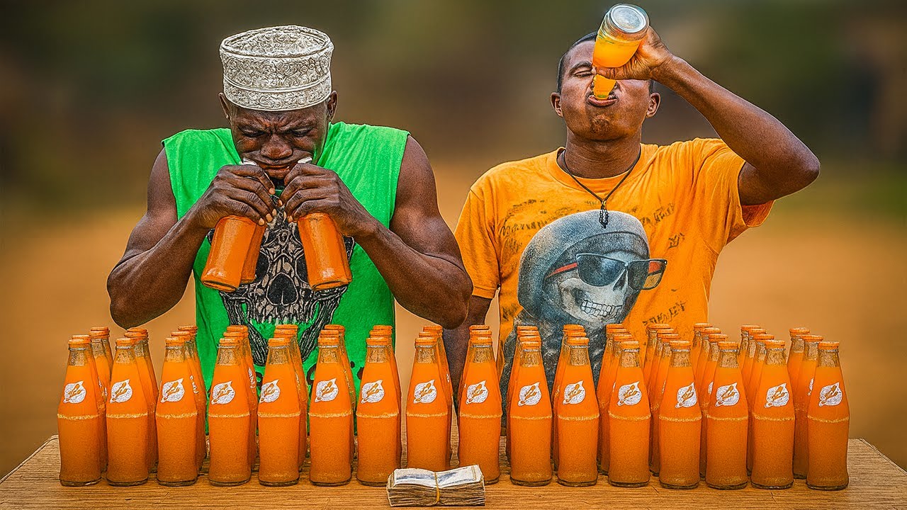 FANTA DRINKING COMPETITION - First to Finish 10 Bottles Wins $500!