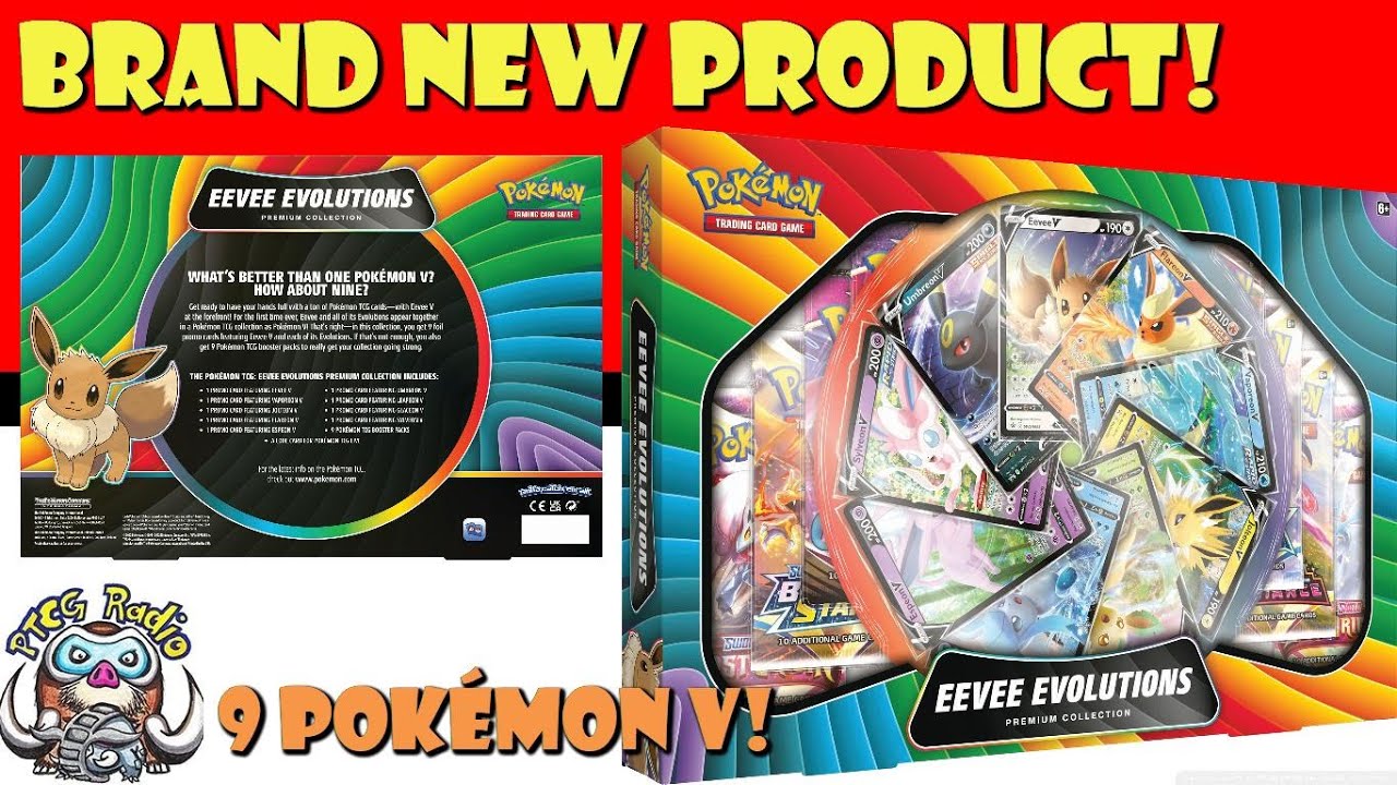 Eevee Evolution Premium Collection Has NINE Pokémon V! Brand New Product  Revealed!(Pokémon TCG News) 