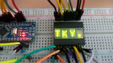 Vintage LED display HDLG-2416 (Agilent) running demo