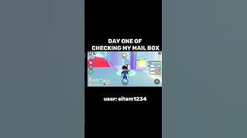 day one of checking my mailbox