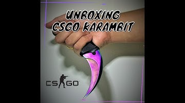 Unboxing Real Life Csgo Karambit ! ( Fade and Black laminate )