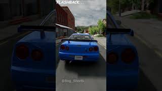 Nissan Skyline GTR R34 Flashback #beamngdrive #shorts Nissan Skyline GTR R34 Flashback #beamngdrive #shorts