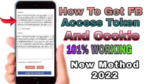 How To Get Facebook Access Token & Cookie 2022 // Facebook Cookie Generator // FB Cookie And Token?