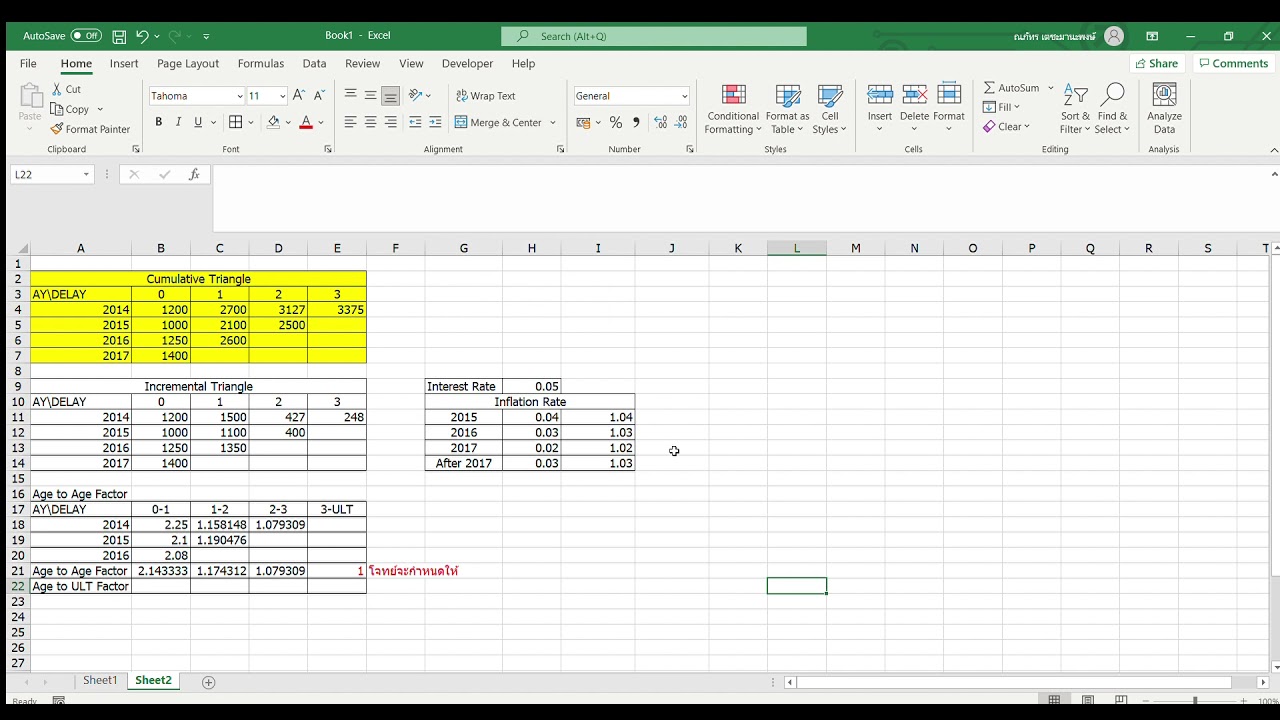Loss Reserving 01 - Chain Ladder Method