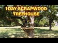 Building A Treehouse Using Only Recycled Materials