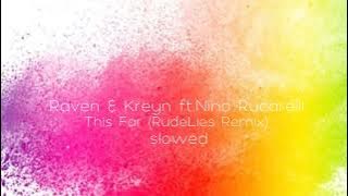 Raven&Kreyn ft.Nino Rucarelli - This Far (RudeLies Remix) slowed