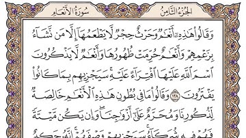 سورة الأنعام الصفحة 146 من القرآن للشيخ ياسر